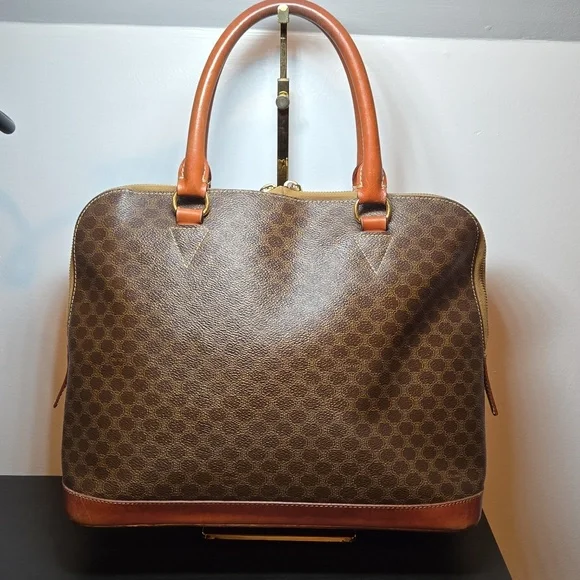 CELINE MACADAM TOTE IN BROWN - Picture 4 of 15